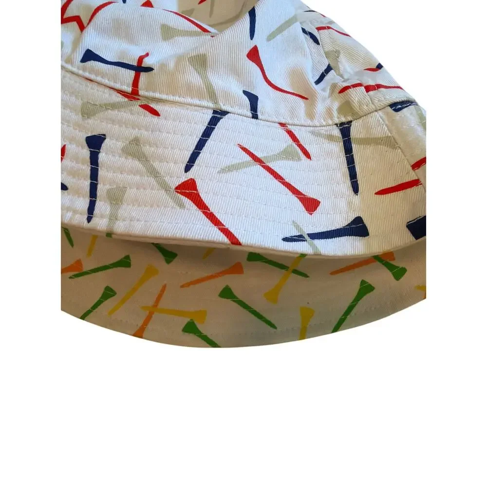Americana Reversible Golf Tee Print Bucket Hat | Double-Sided